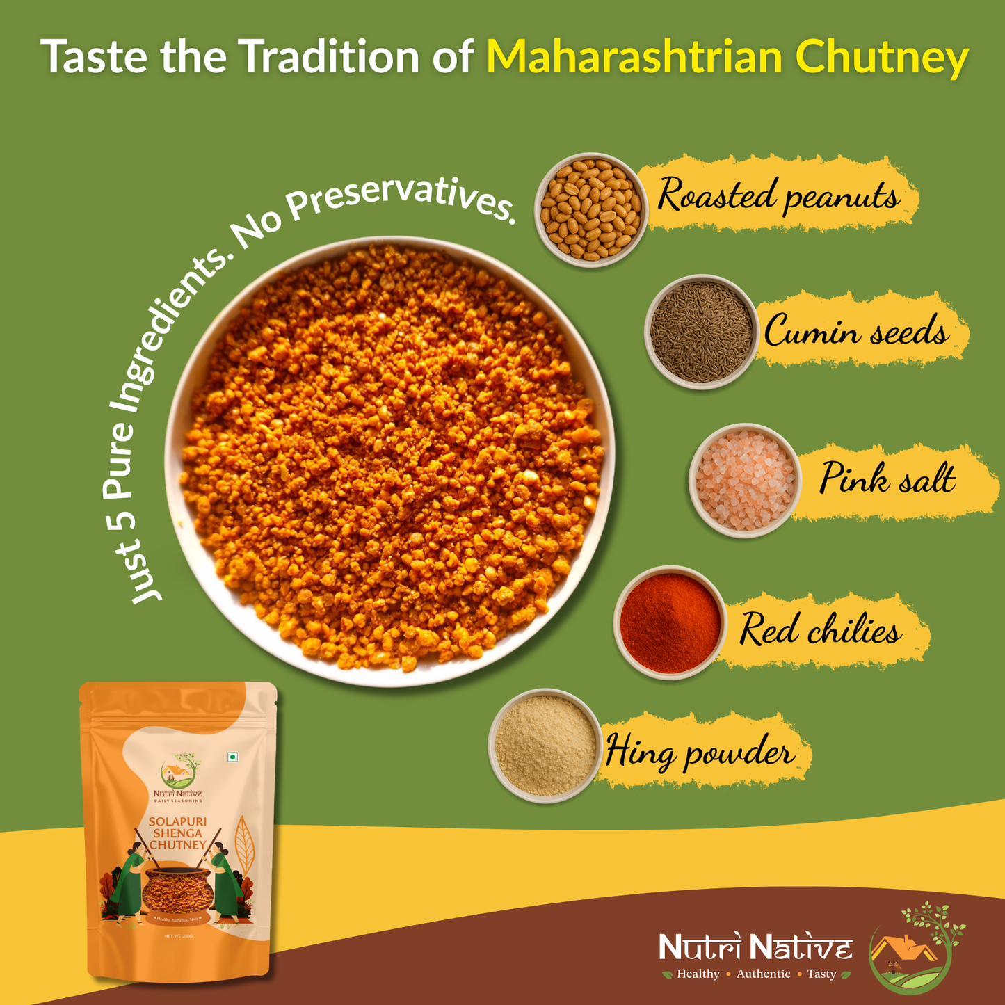 Solapuri Shenga Chutney – Peanut-Based Daily Seasoning