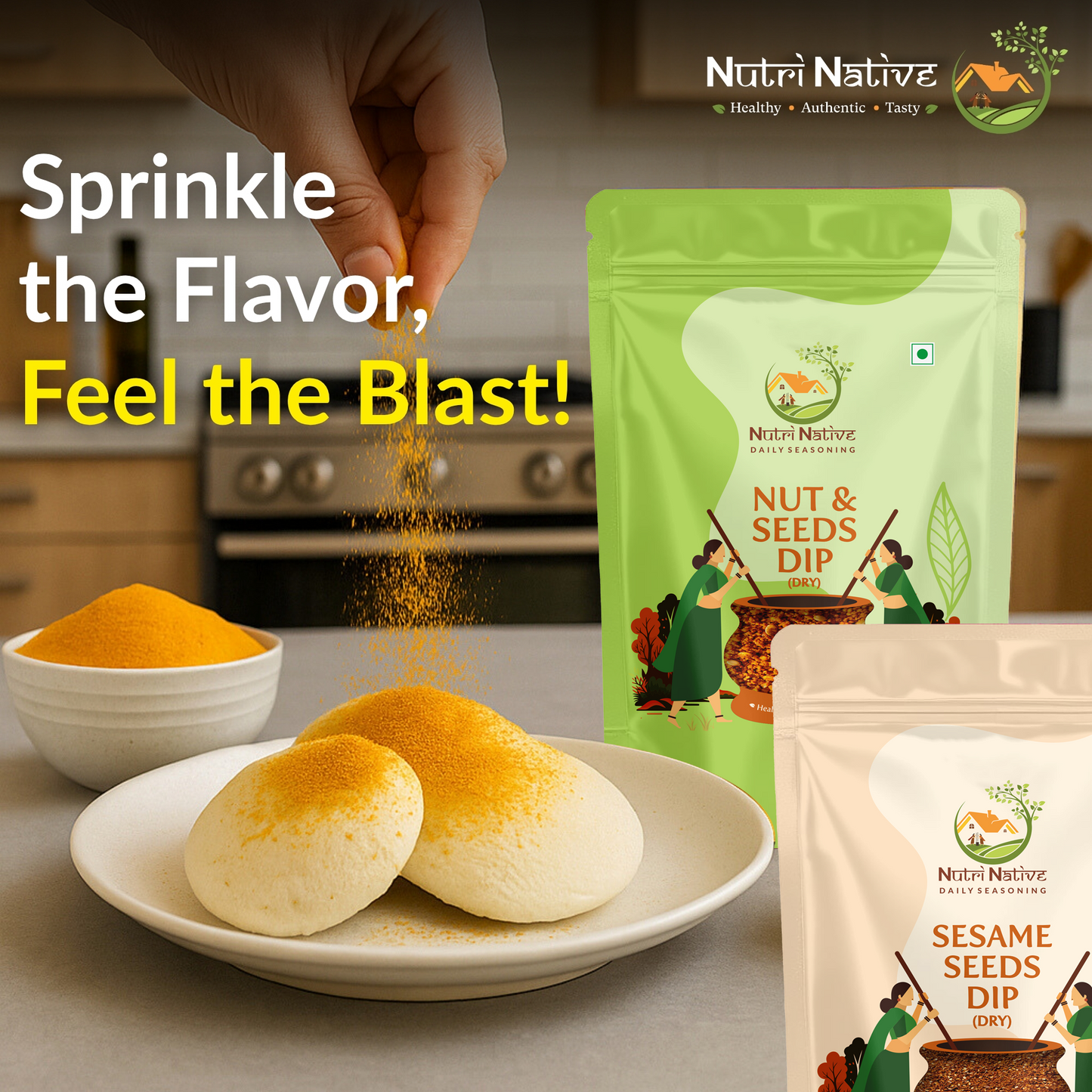 NutriNative Combo 3: Nut & Seeds Dip + Sesame Seeds Dip Combo
