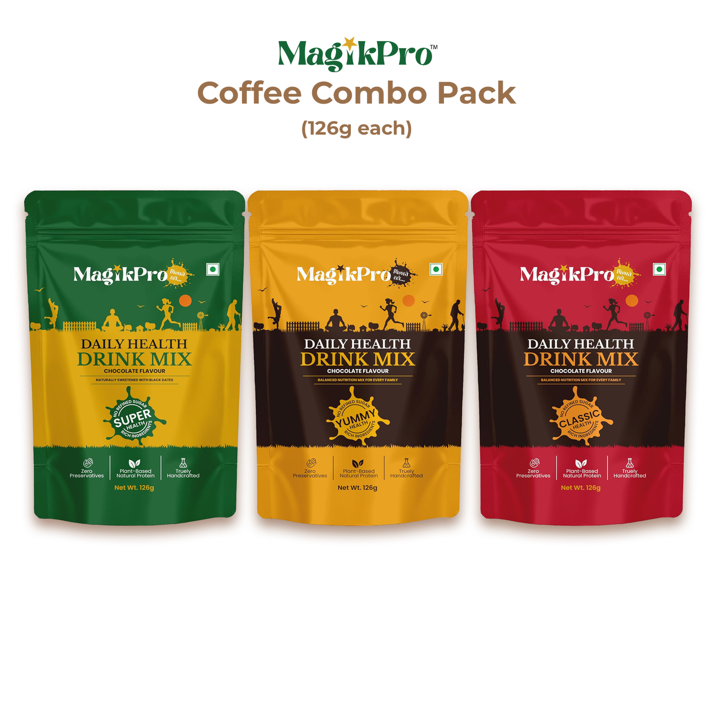 MagikPro COMBO 1: Chocolate Health Drink Combo (Pack of 3)