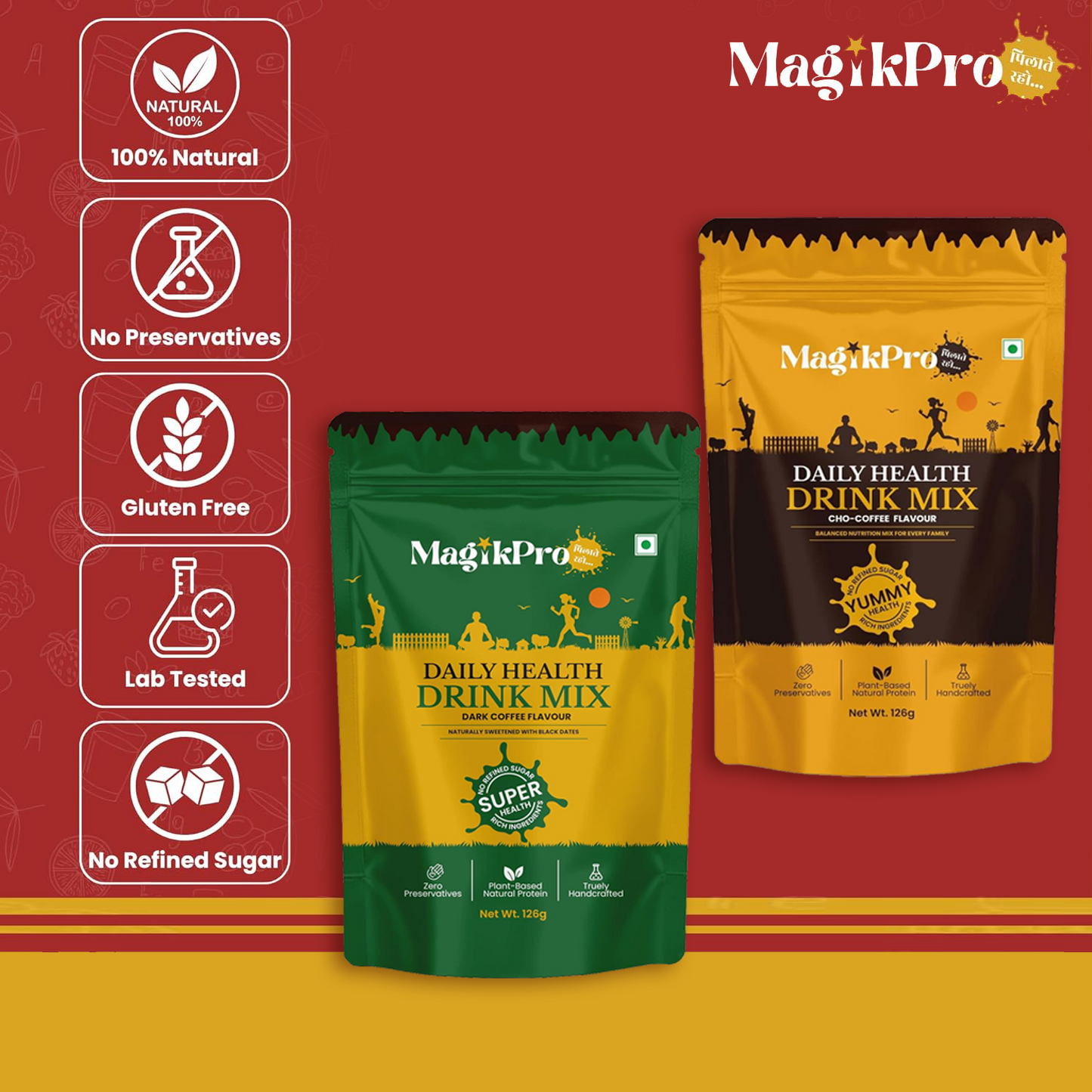 MagikPro COMBO 2: Coffee Health Drink Combo (Pack of 2)
