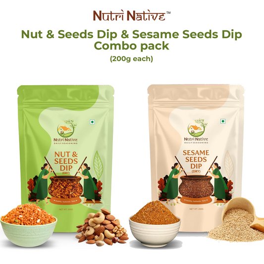 NutriNative Combo 3: Nut & Seeds Dip + Sesame Seeds Dip Combo